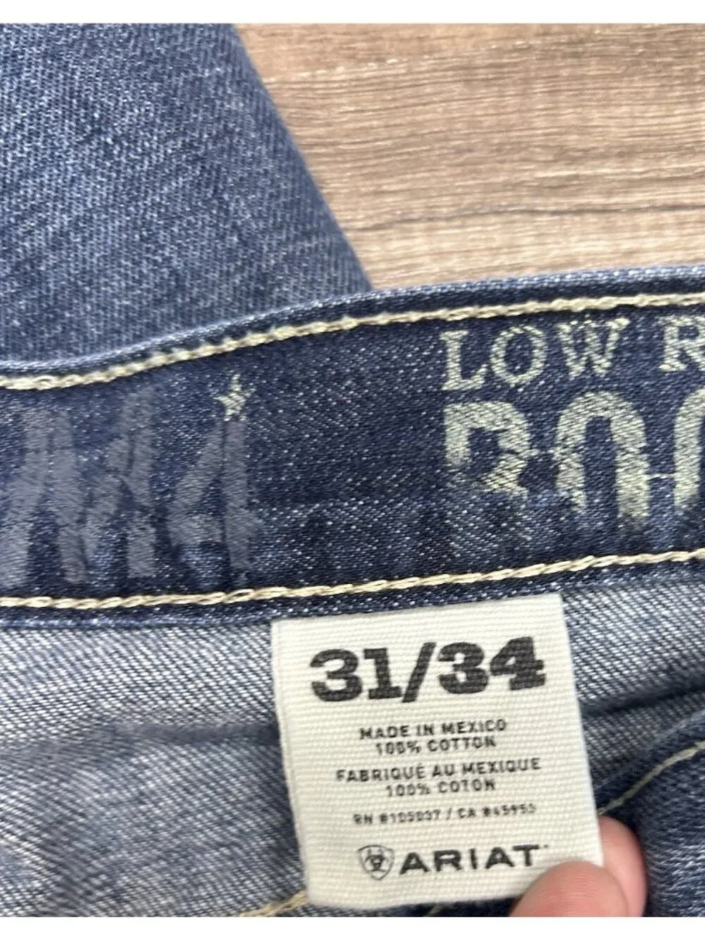 Ariat M4 Low Rise Boot Cut Jeans Men’s 31x34 Blue Denim (actual 32x34) Western